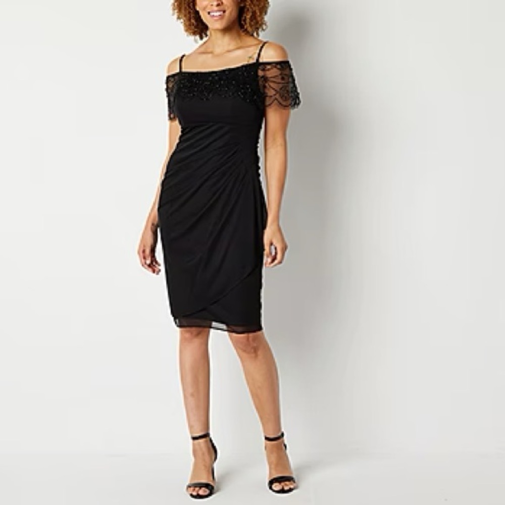 Elegant Black Midi Dress